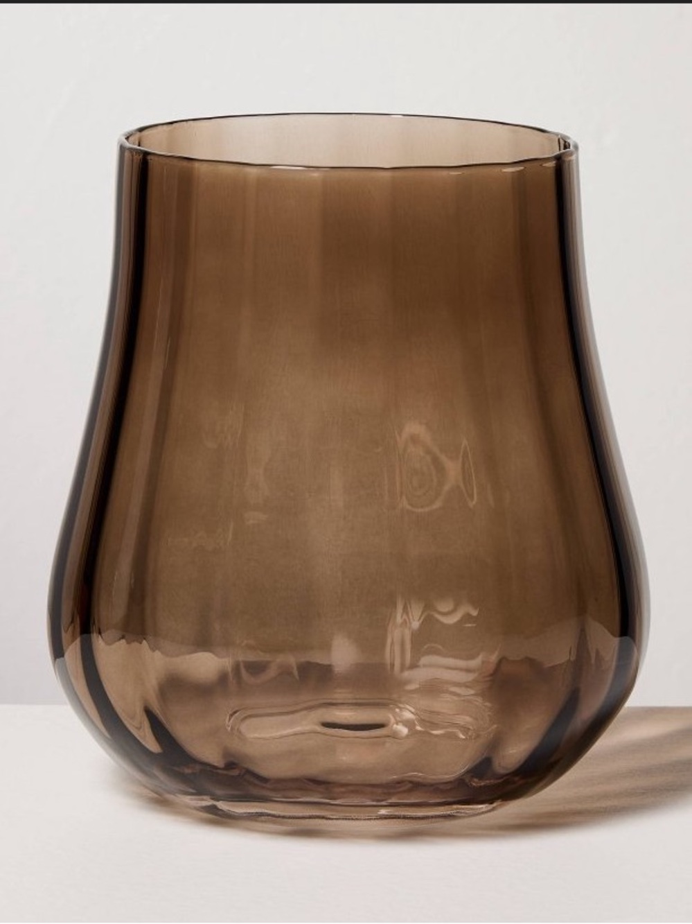Hearth and Hand Smoked Brown Glass 19 ounces drinking glass
